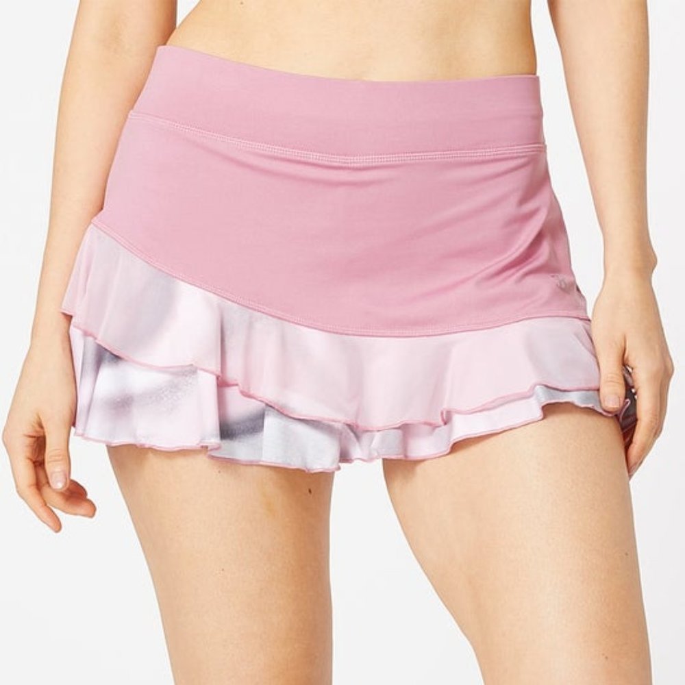 Sofibella Women's Euphoria Two Tier Ruffle Skirt